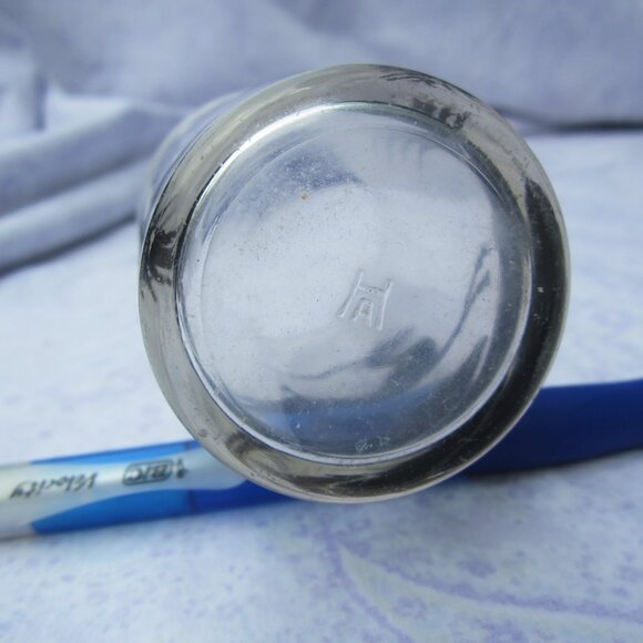 VTG ANCHOR HOCKING SMALL GLASS W/BLACK SILHOUETTE GAZELLE RUNNING - Picture 4 of 4